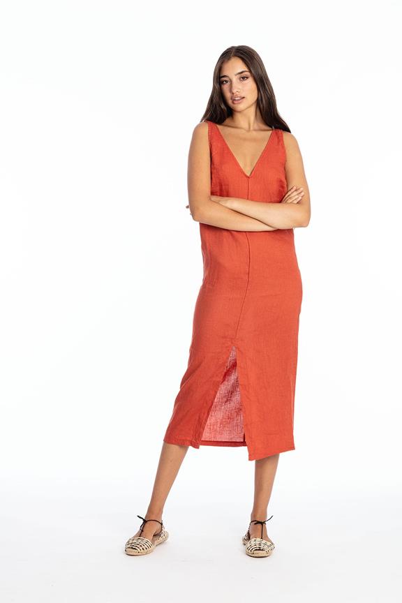 Dress ChlÃ¶e Terracotta Orange from Shop Like You Give a Damn