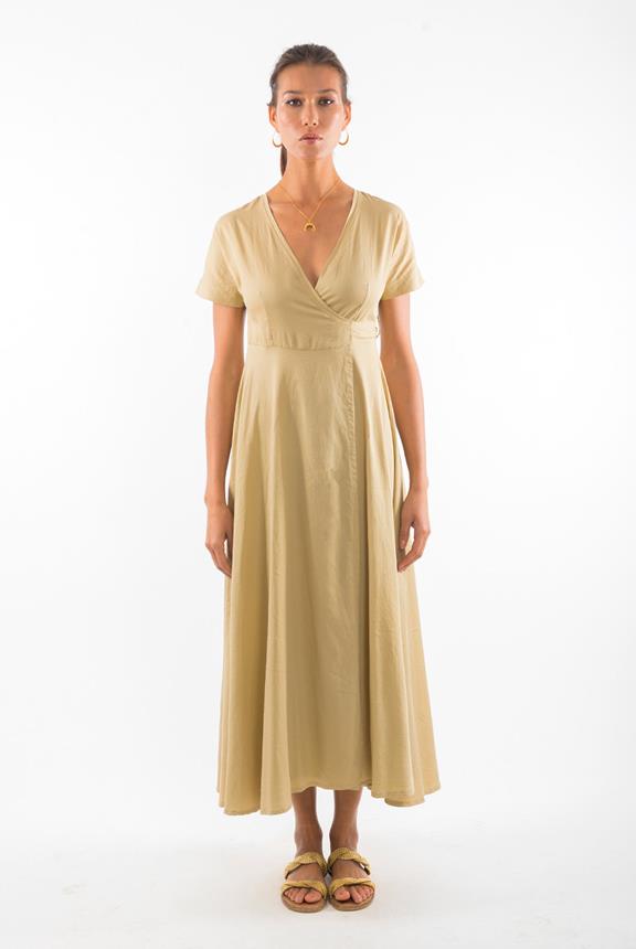 Dress Calypso Camel Yellow from Shop Like You Give a Damn