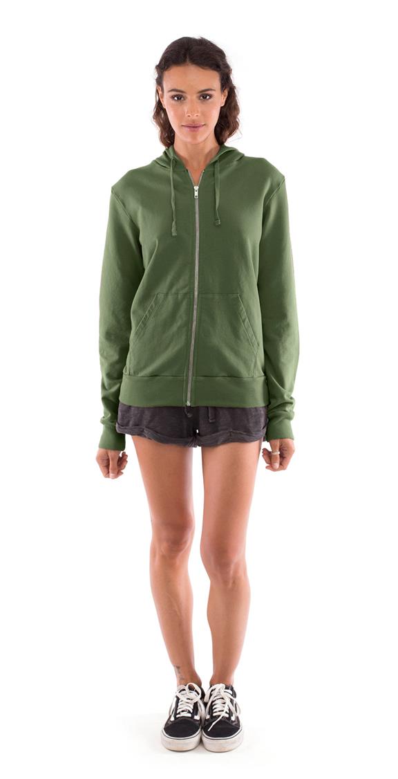 Hoodie Zip Vedra Forest Green via Shop Like You Give a Damn