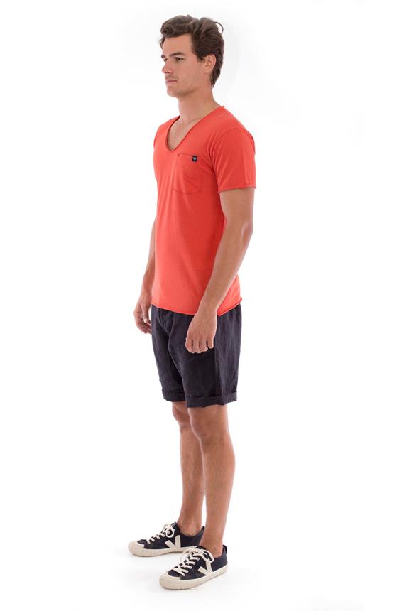 T-Shirt V Neck Wild Pocket Terracotta from Shop Like You Give a Damn