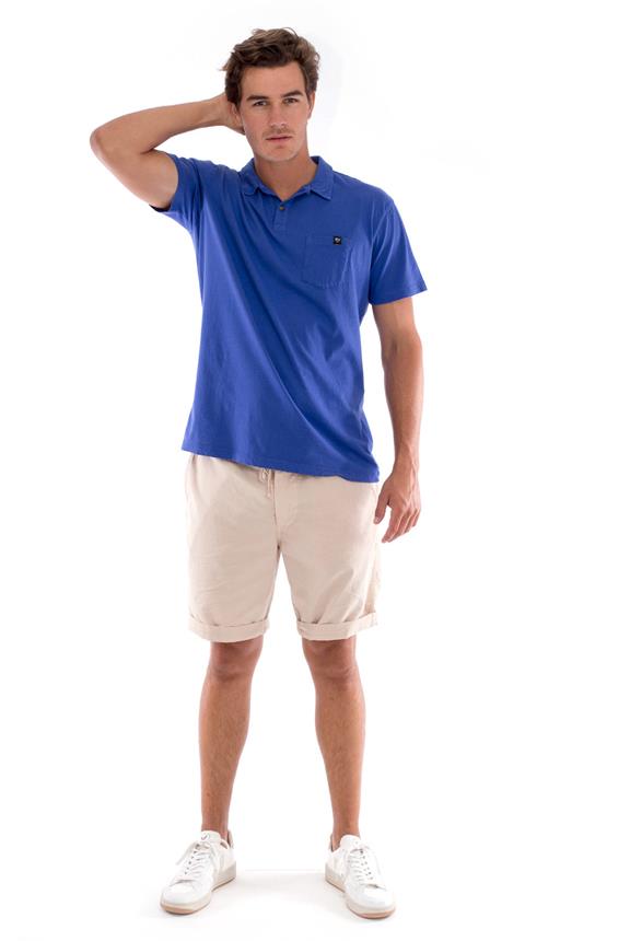 Polo T-Shirt Pocket Klein Blauw via Shop Like You Give a Damn