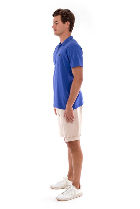 Polo T-Shirt Pocket Klein Blauw 3