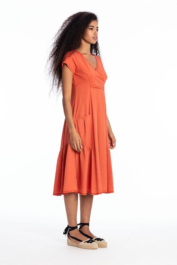 Jurk Paola Terracotta Oranje from Shop Like You Give a Damn