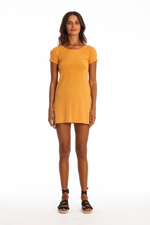 Mini Dress Mia Gold Sand from Shop Like You Give a Damn