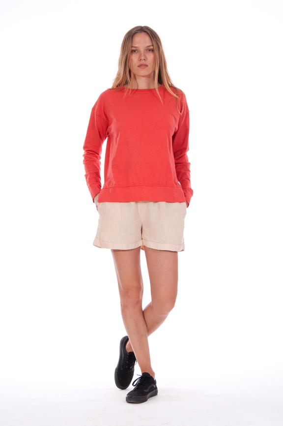 Sweatshirt Mia Candy Red via Shop Like You Give a Damn