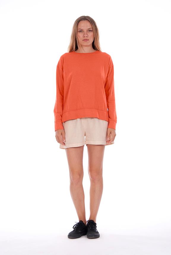 Sweatshirt Mia Terracotta Oranje via Shop Like You Give a Damn