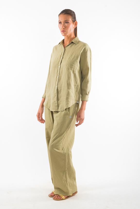 Pants Elba Dark Aloe Green from Shop Like You Give a Damn