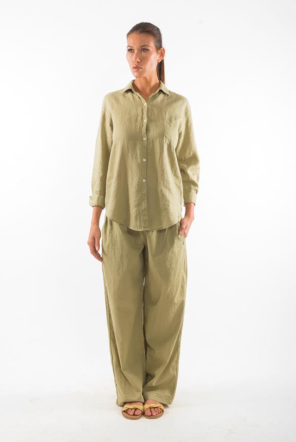 Pants Elba Dark Aloe Green from Shop Like You Give a Damn