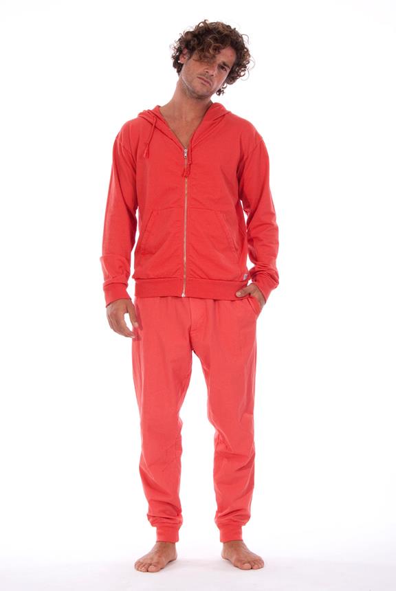 Hoodie Zip Ibiza Candy Red 1