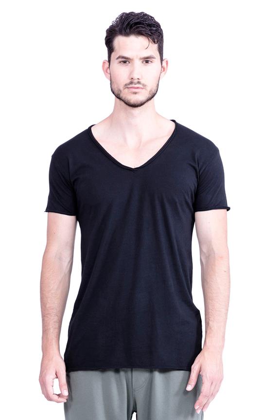 T-Shirt V-Hals Wild Zwart from Shop Like You Give a Damn
