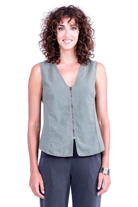 Vest Khaki Green from Shop Like You Give a Damn