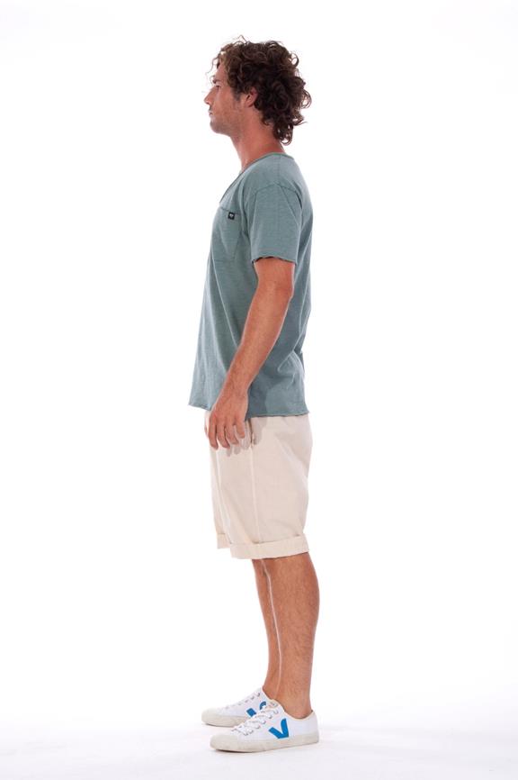 T-Shirt V Neck Wild Pocket Cameo Blue from Shop Like You Give a Damn