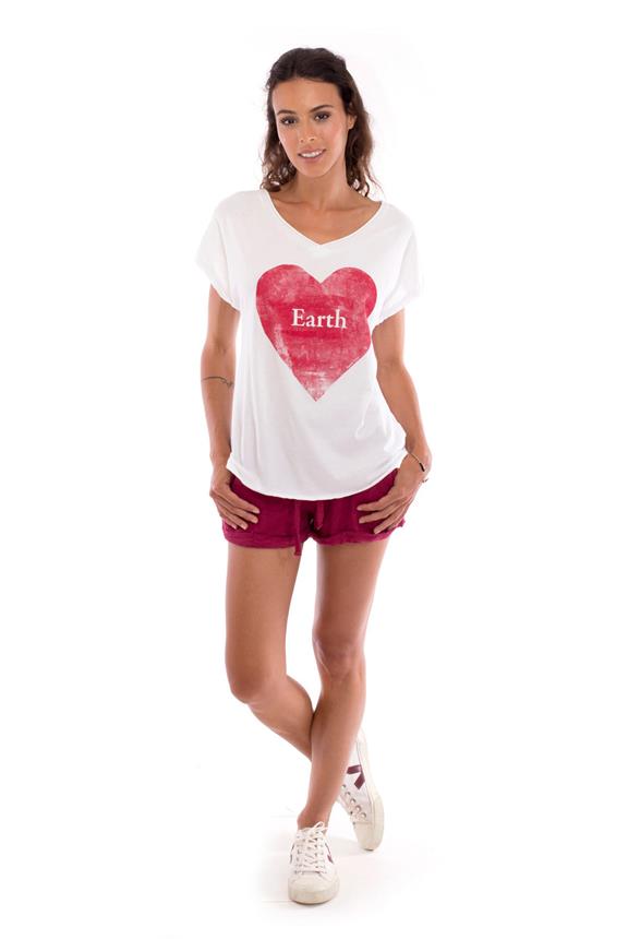 T-Shirt Love Earth White from Shop Like You Give a Damn