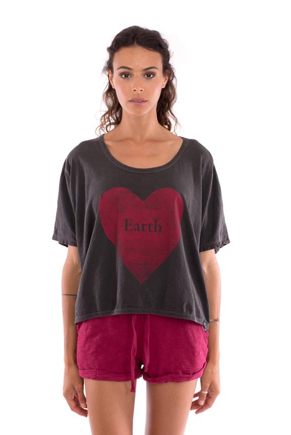 T-Shirt Love Earth Anthracite Grey from Shop Like You Give a Damn