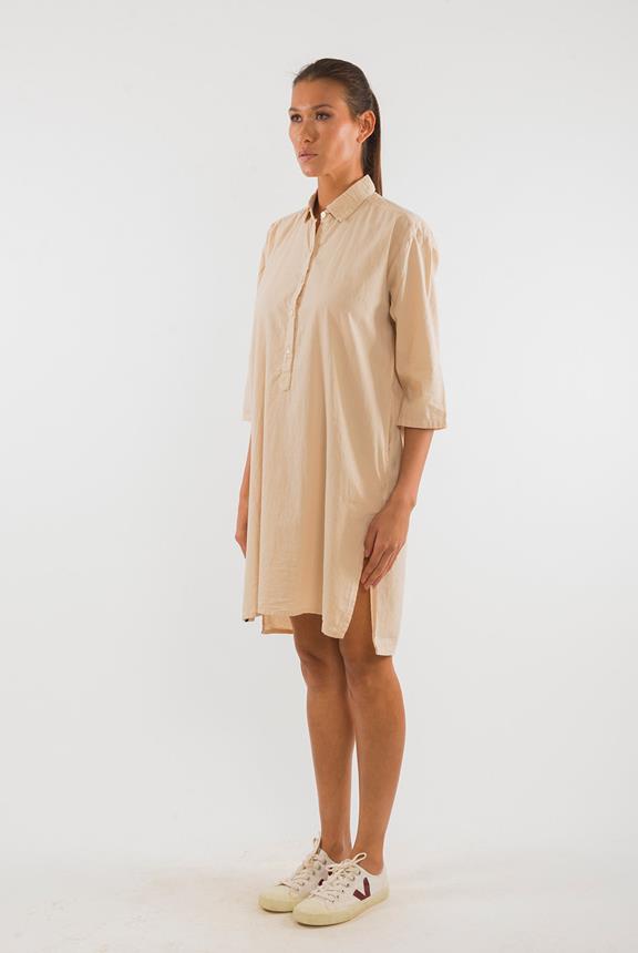 Shirt Dress Isla Sand Beige from Shop Like You Give a Damn