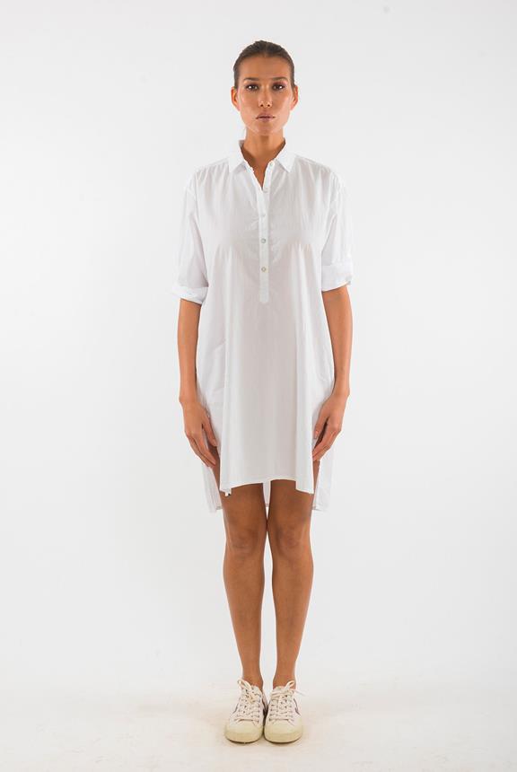 Shirt Dress Isla White from Shop Like You Give a Damn