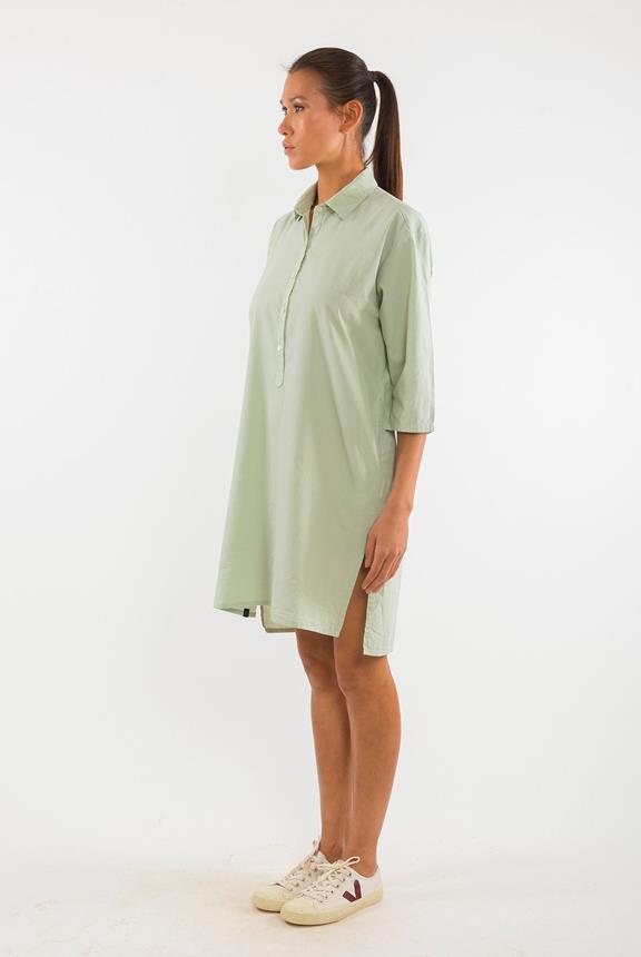 Shirt Dress Isla Light Aloe Green from Shop Like You Give a Damn