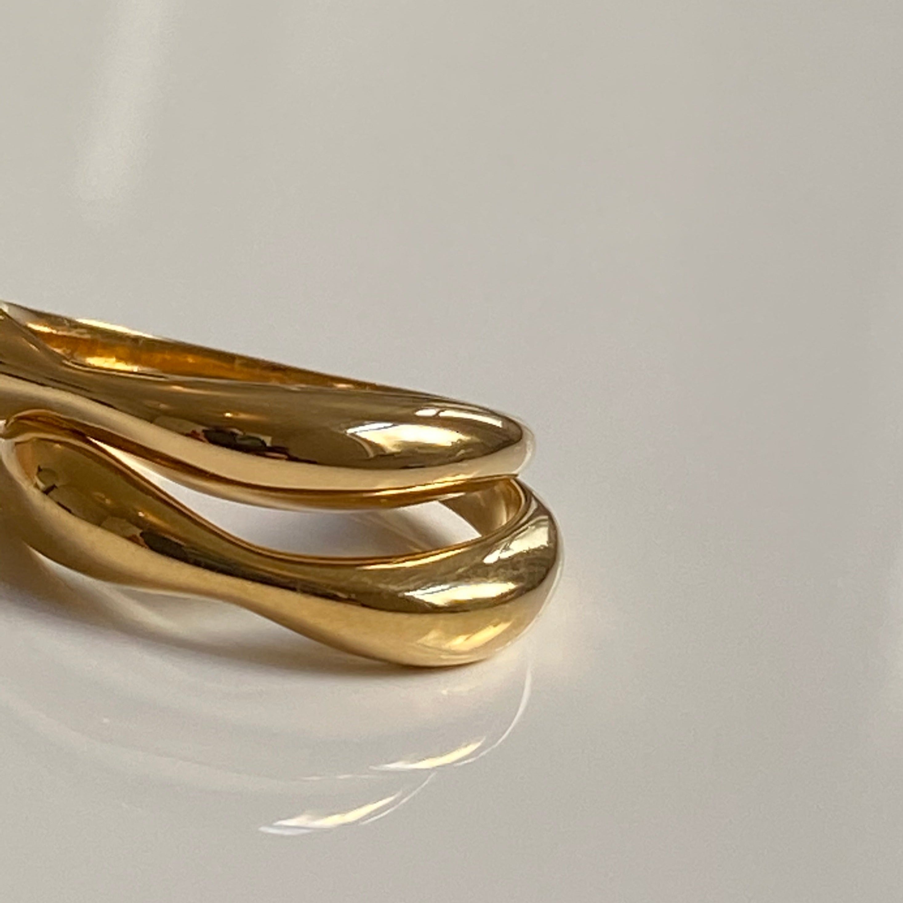 Rings The Double Trouble Set Solid 14k Gold 4