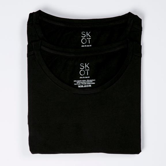 T-Shirt 2er-Pack Schwarz 3