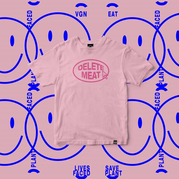 T-Shirt Delete Meat Pink 1