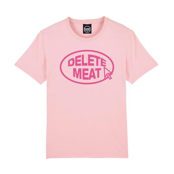 T-Shirt Delete Meat Roze 2