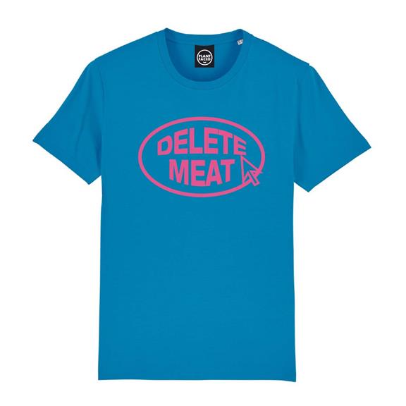 T-Shirt Delete Meat Blauw Roze 2