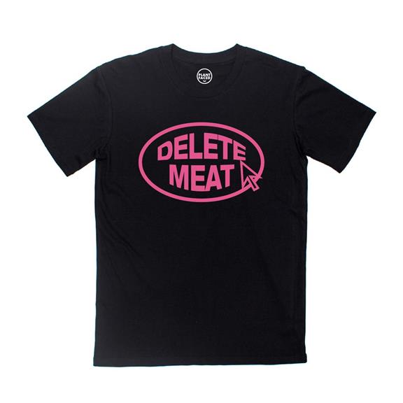 T-Shirt Delete Meat Zwart Roze 2