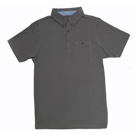 Poloshirt Basic Antraciet Grey 1