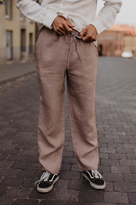 Linen Pants Adonis Terracotta 13