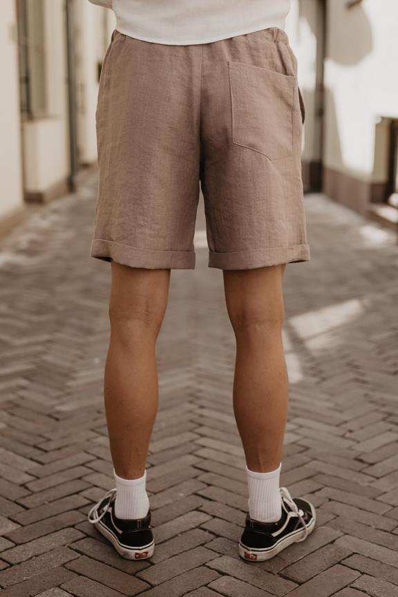 Linen Shorts Ares Dusty Lavender 3