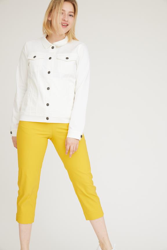 LAURIE Pants Caroline Regular Capri Ll Mellow Yellow