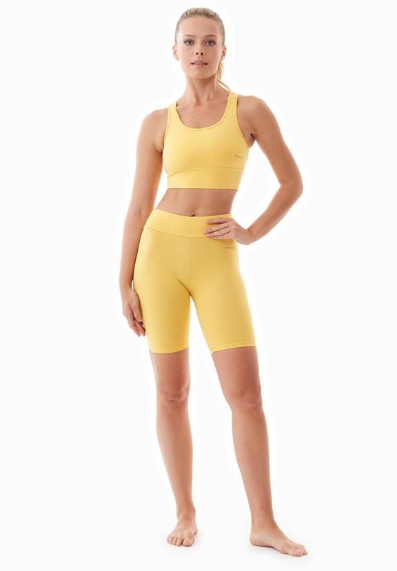 Lolla Organic Cotton Cycling Leggings Yellow via Shop Like You Give a Damn