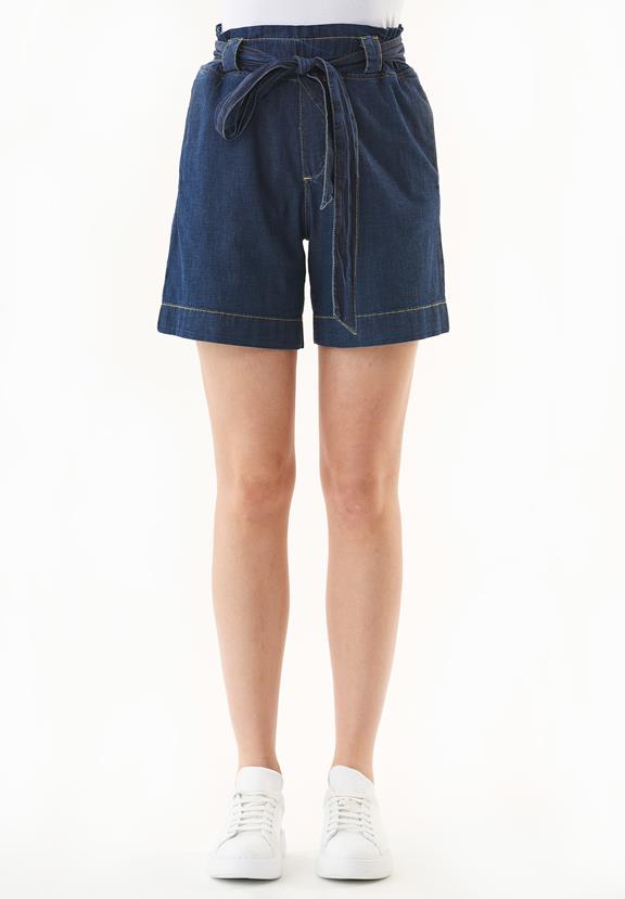 Organic Cotton Denim Look Paperbag Shorts 2