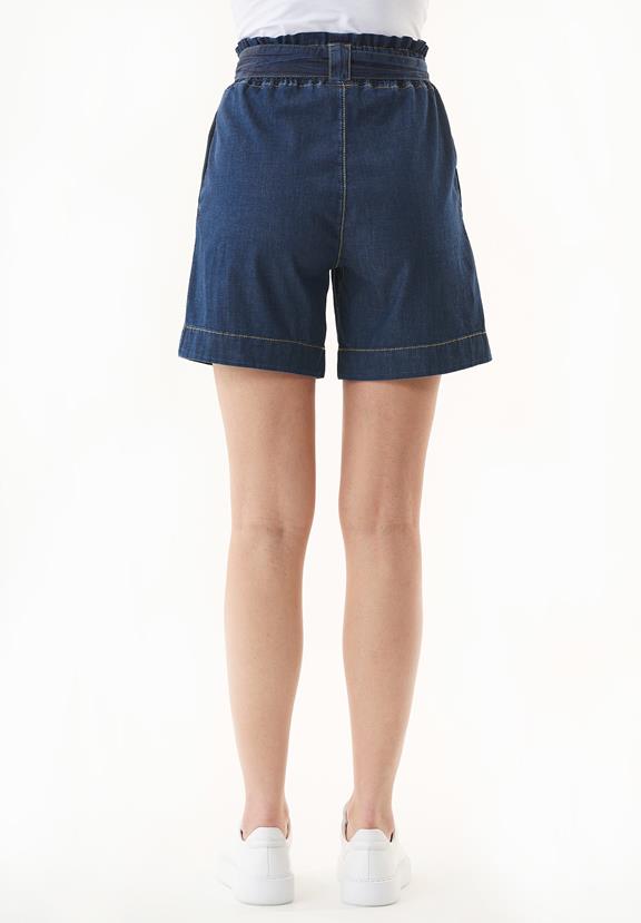 Organic Cotton Denim Look Paperbag Shorts 4