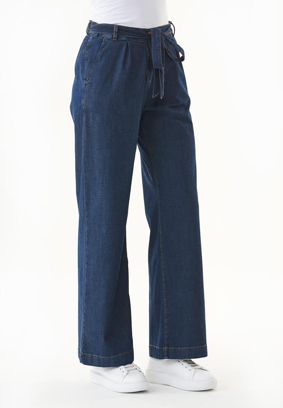 Organic Cotton Pants In Denim Look 3