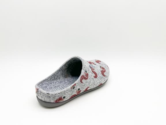 Slipper Recycled Pet Squirrel Light Grey 5