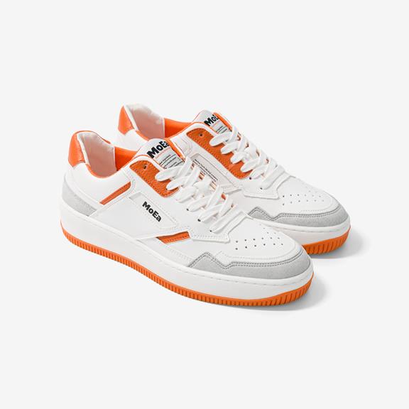 Gen1 Sneakers Orange White & Suede 2