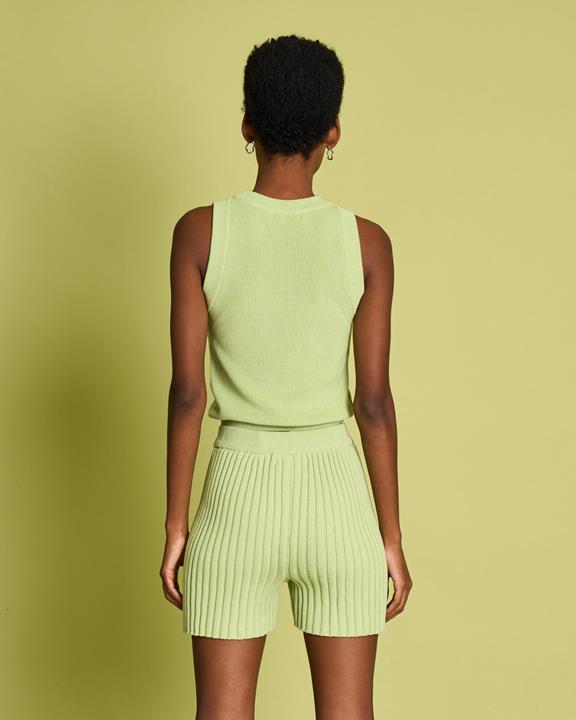 Gebreide Short Idoia Matcha Groen from Shop Like You Give a Damn Gebreide Short Idoia Matcha Groen from Shop Like You Give a Damn