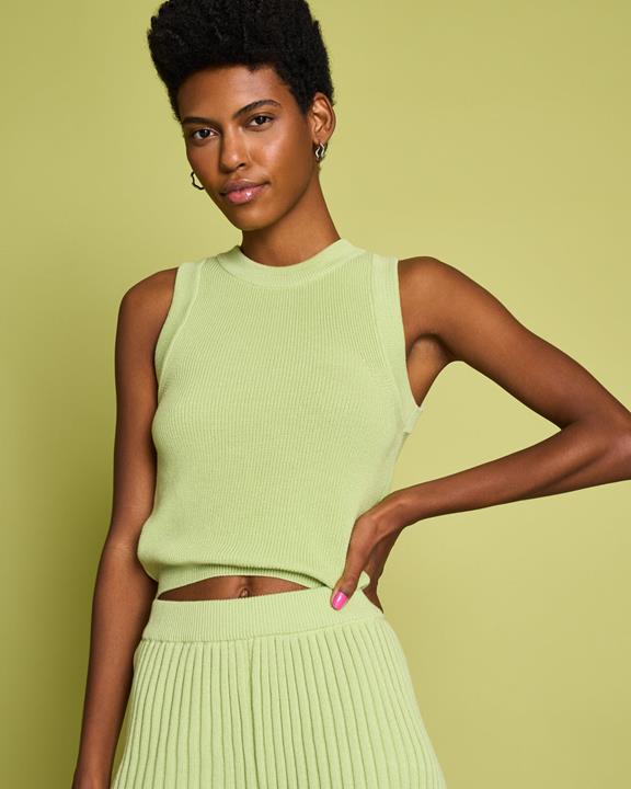 Gebreide Short Idoia Matcha Groen from Shop Like You Give a Damn Gebreide Short Idoia Matcha Groen from Shop Like You Give a Damn