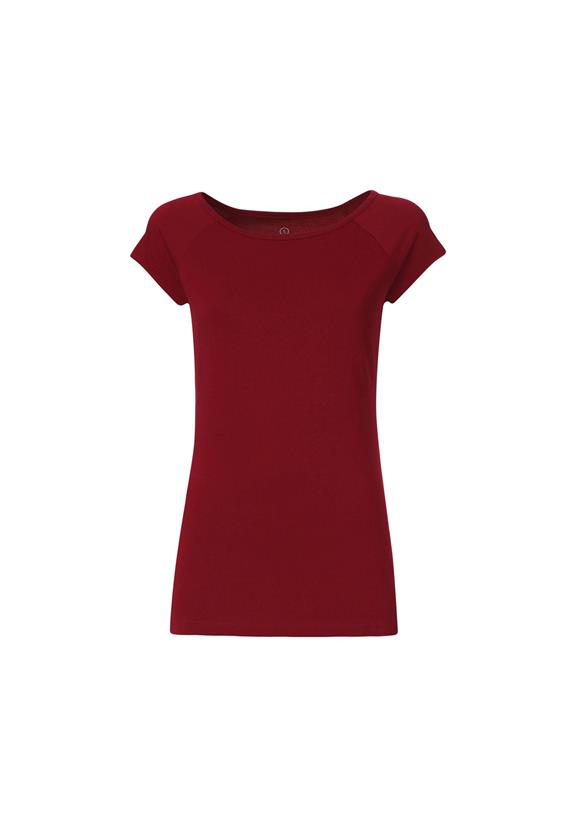 T-Shirt Cap Sleeve Ruby Red 2