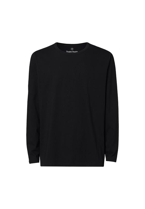 Fitted Long Sleeve T-Shirt Black 2