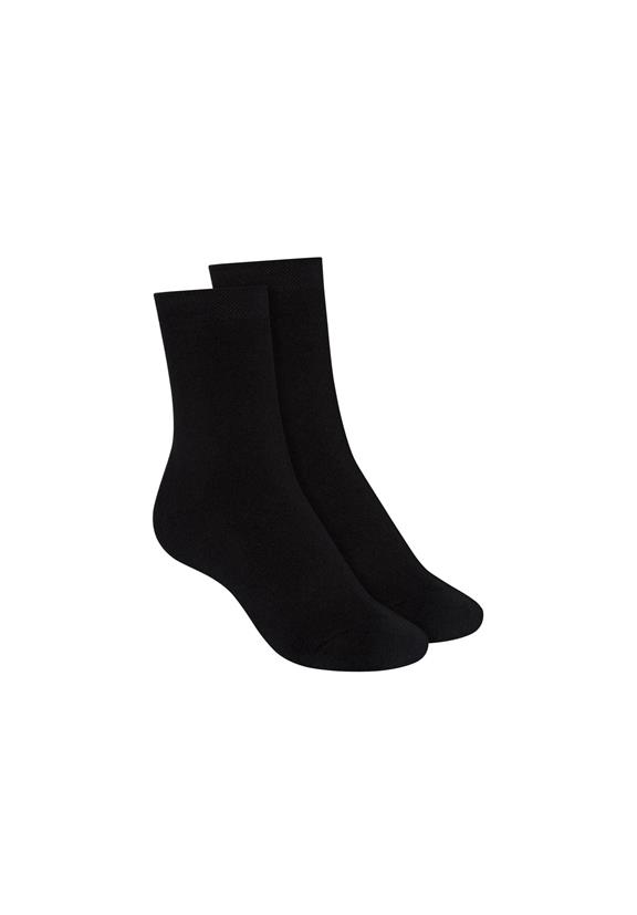 Warm Mid Socks 2 Pack Black 1