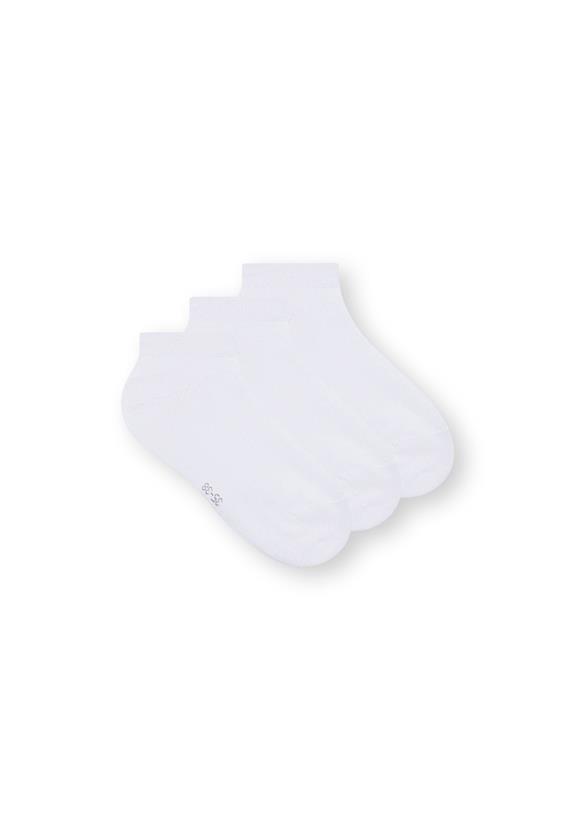 Low Socks 3 Pack White 1
