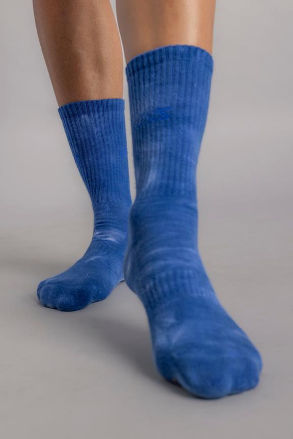 Socken Batik Blau 8