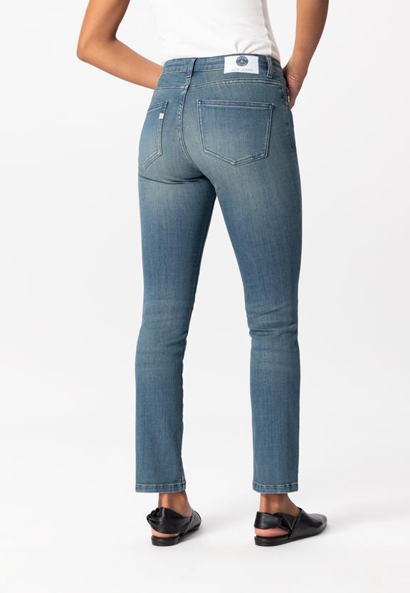 Jeans Straight Faye Medium Fade Blau 3