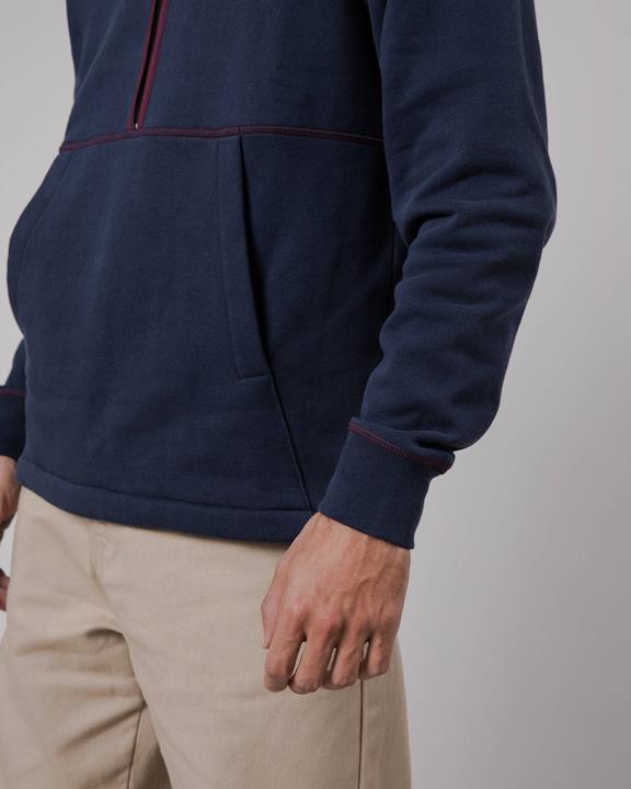 Zip Up Sweatshirt Navy 5