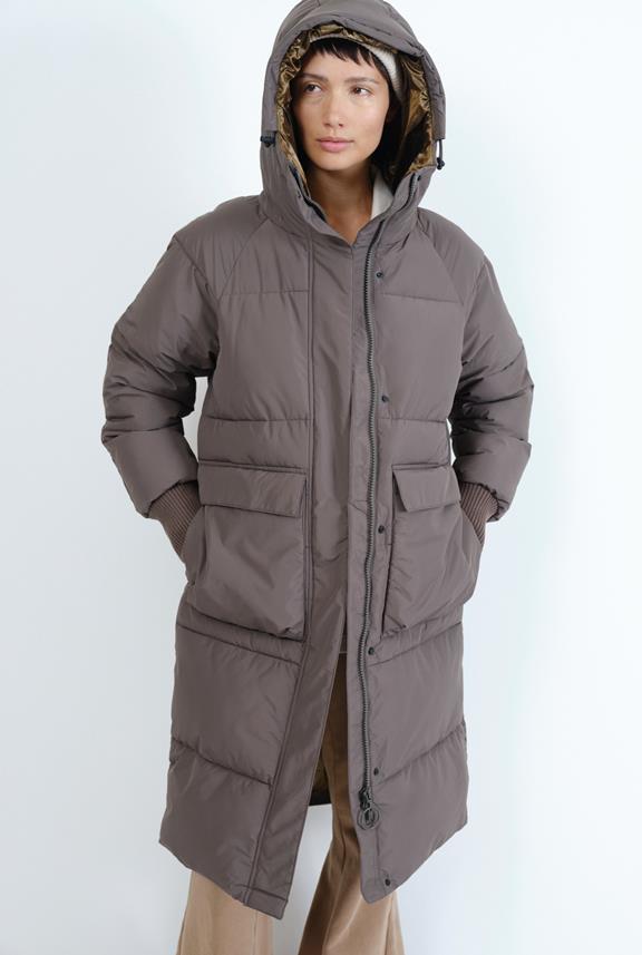 Ry Puffer Parka Black Olive from Shop Like You Give a Damn