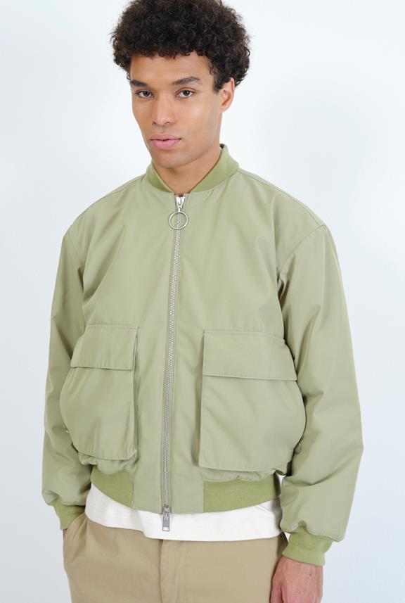 Mapes Bomber Jacket Moss Green from Shop Like You Give a Damn