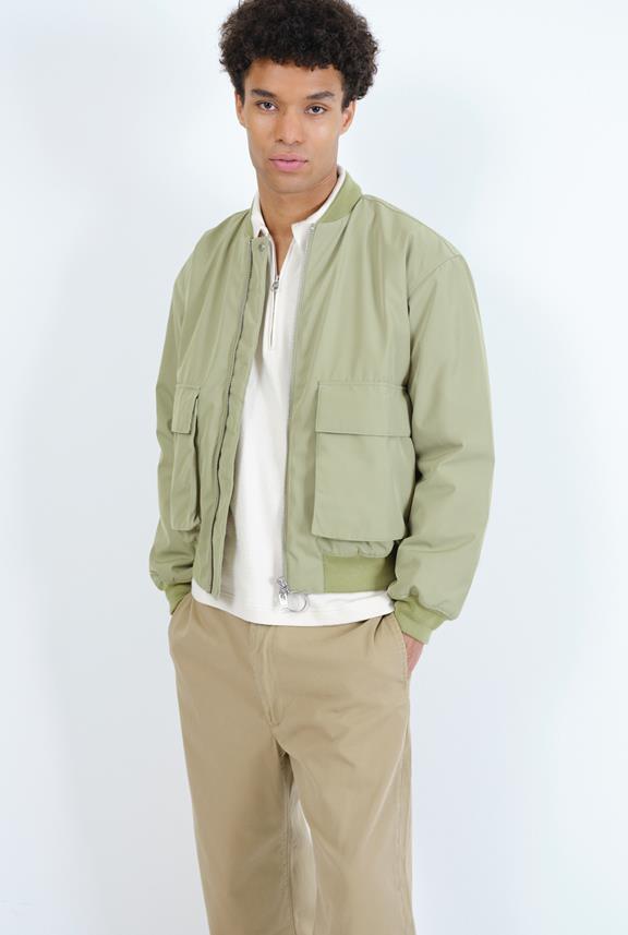 Mapes Bomber Jacket Moss Green from Shop Like You Give a Damn