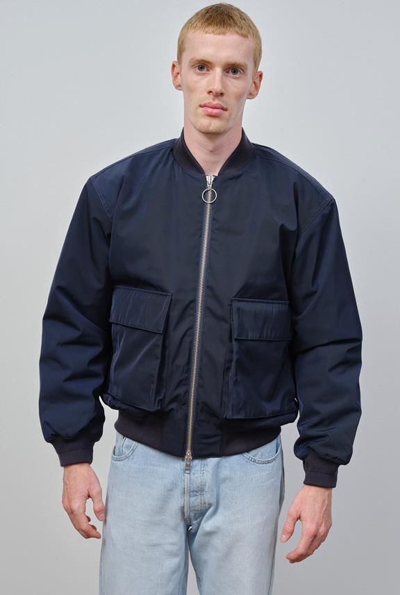 Mapes Bomber Jacket Dark Navy from Shop Like You Give a Damn
